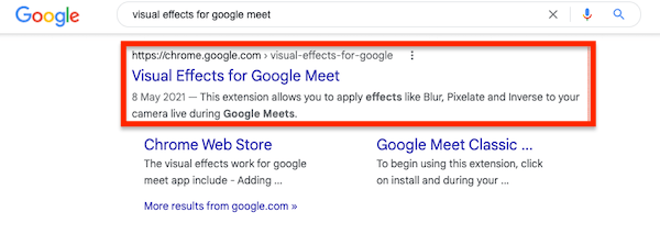 How To Download Visual Effects For Google Meet? 2 Step 2