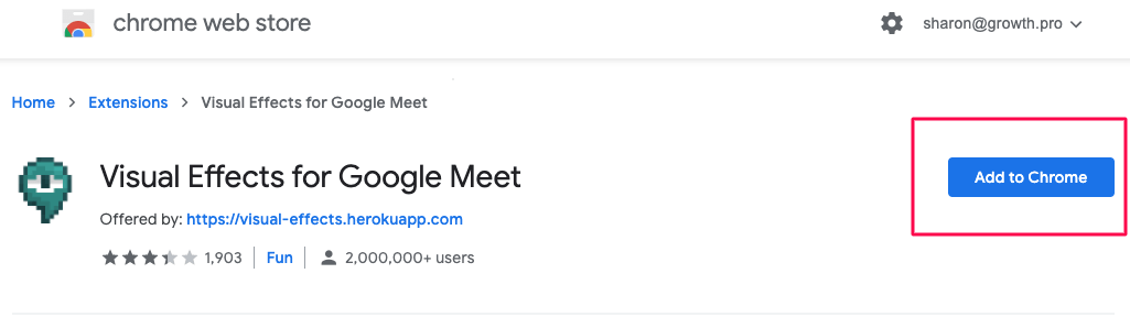 How To Download Visual Effects For Google Meet? 3 step 3