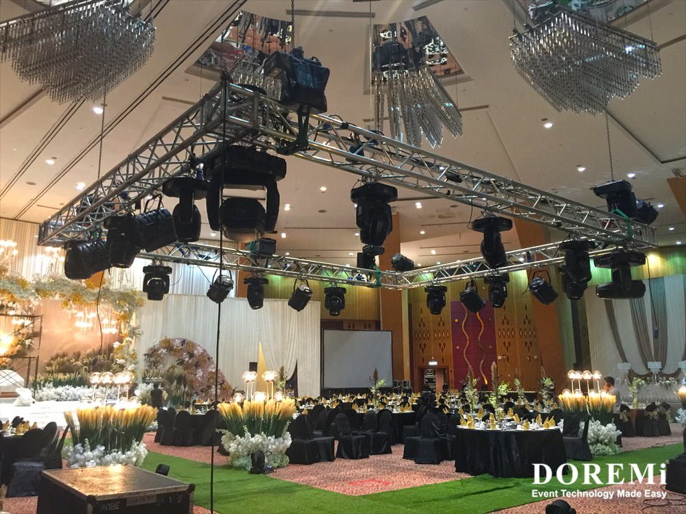 03 truss wedding banquet RGB led Music Video Stage structure led Creative Stage Console professional Sound Light Event DOREMi