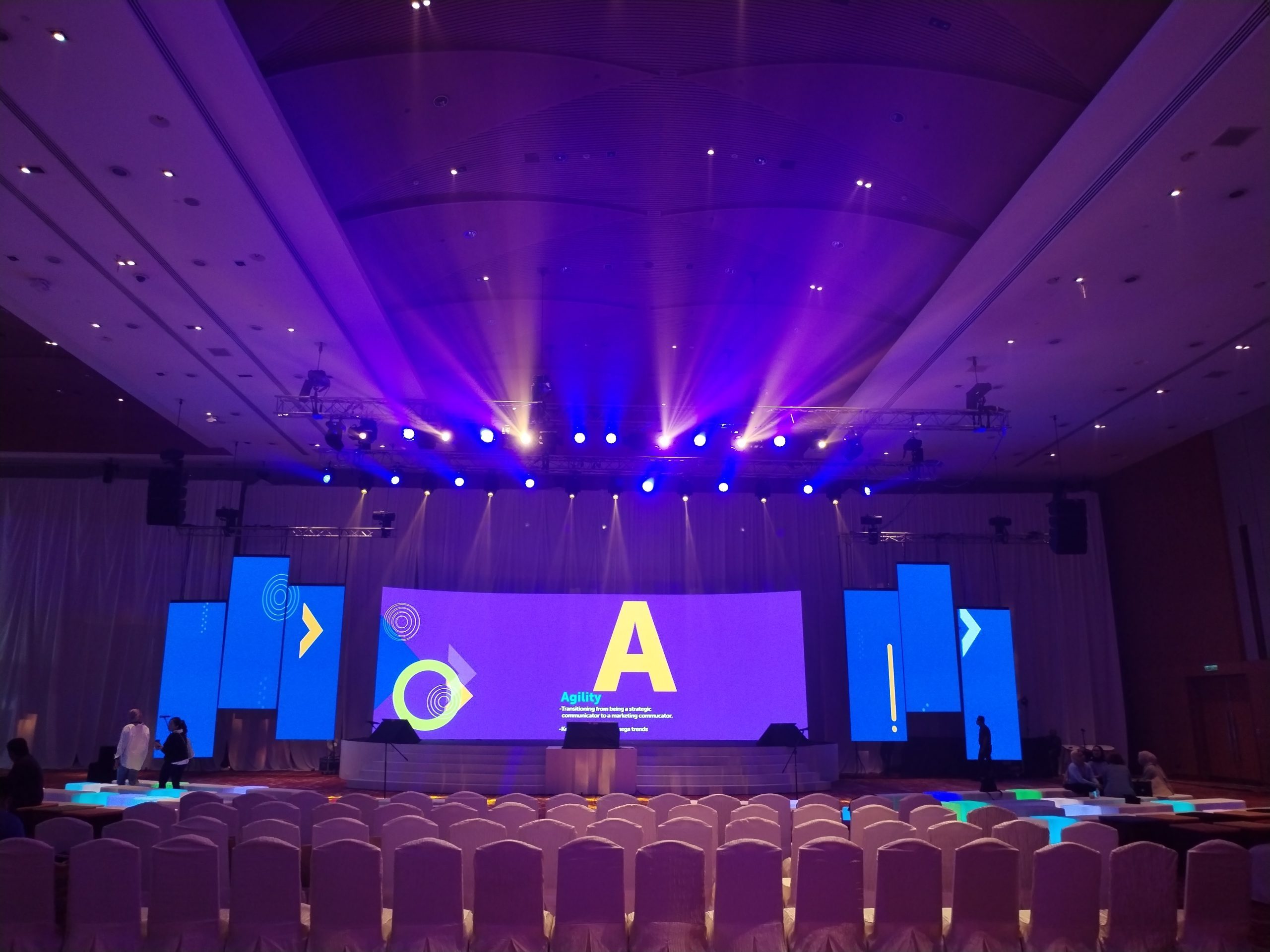 Features image of a large LED screen at an event