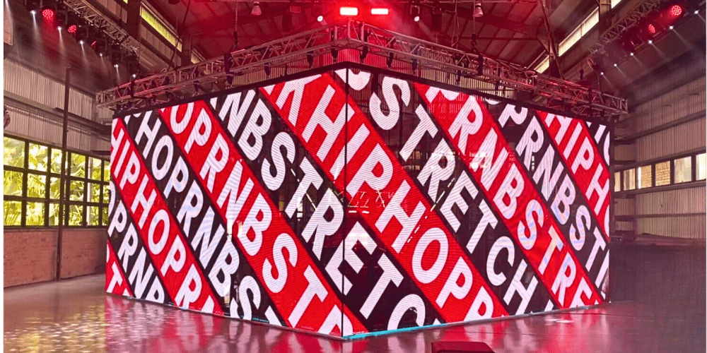 LED Screen Rental 1 See through Transparent LED Screen technology. A new application display technology to increase brand awareness and capture the attention of visitors of an event for an immersive experience.