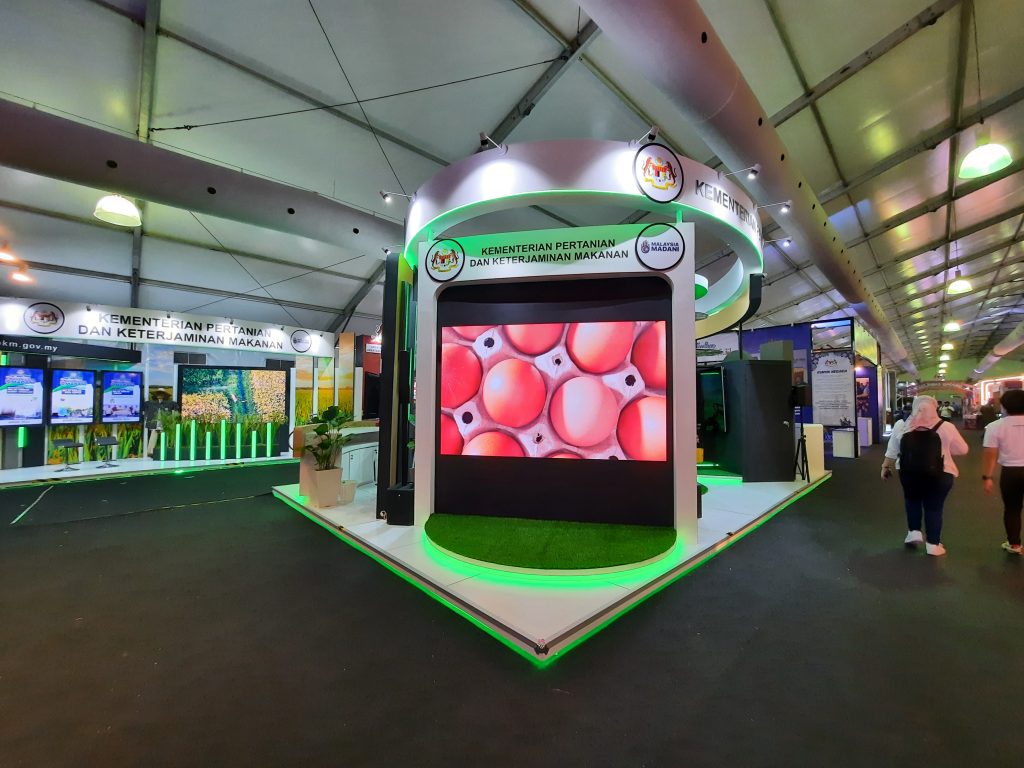 Product showcases and demos on LED Screen