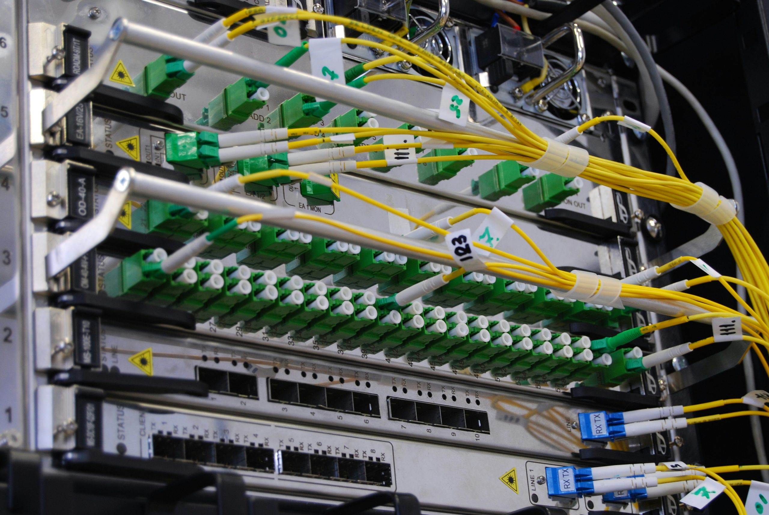 Fiber optic connections for stable 4K video in audio visual equipment rental