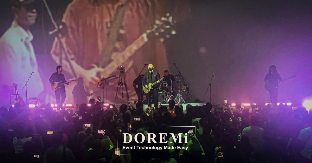DOREMi sound reinforcement setup with d&b audiotechnik speakers for DISAGREE LIVE at REXKL